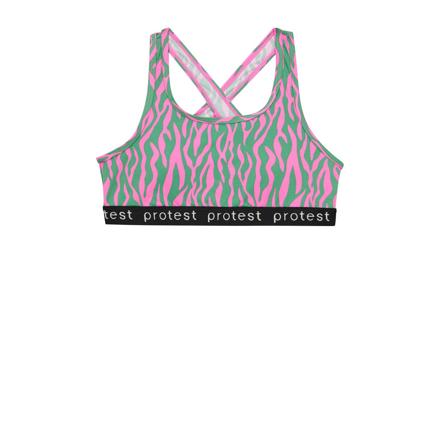 Protest crop bikini PRTMONICA JR roze groen