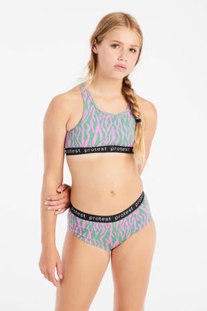 crop bikini PRTMONICA JR roze/groen