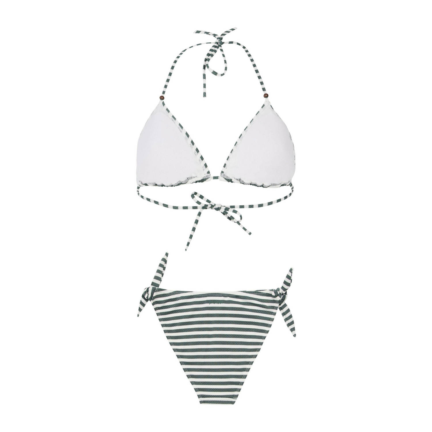 Protest voorgevormde triangel bikini PRTEVANS groen wit