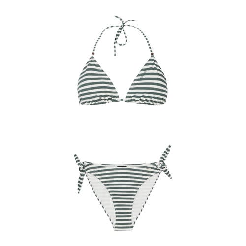 Protest voorgevormde triangel bikini PRTEVANS groen/wit afbeelding