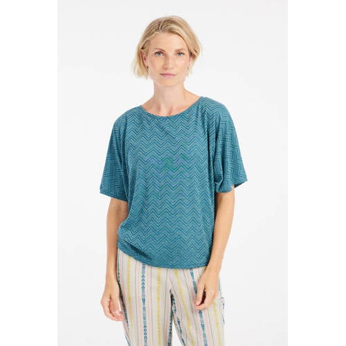 Protest mouwloze top blauw afbeelding