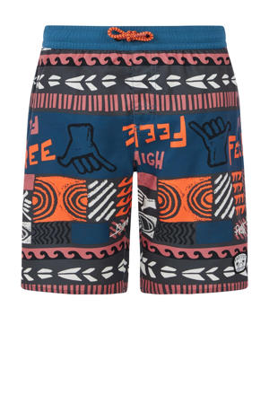 zwemshort PRTRONALD JR blauw/oranje