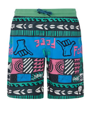 zwemshort PRTRONALD JR groen/blauw