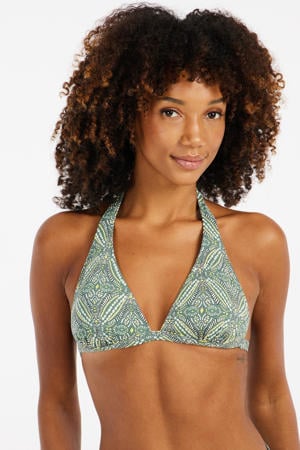 voorgevormde halter bikinitop MIXJANEIRO B-cup groen