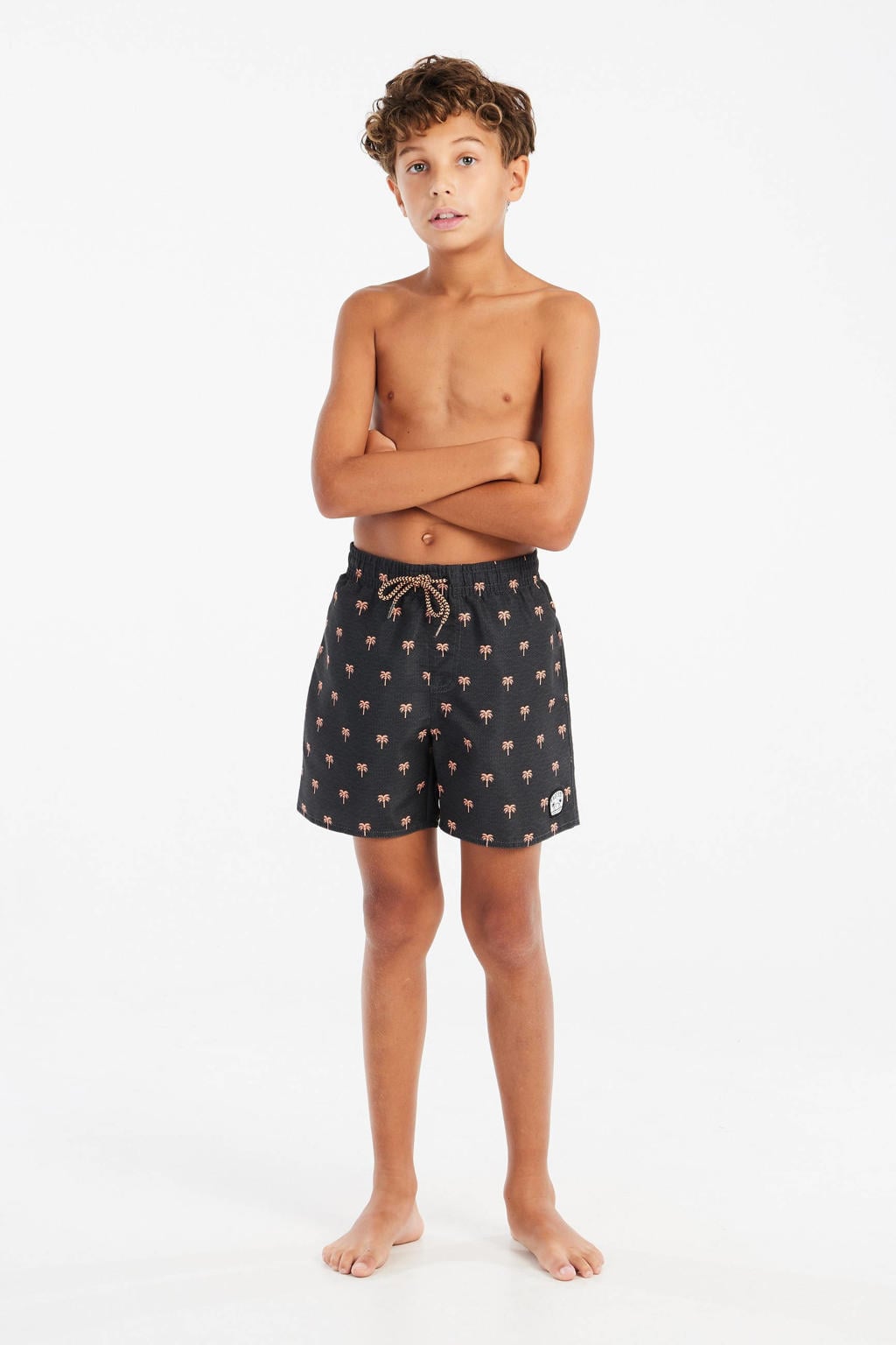 Protest zwemshort PRTSTEVEN JR donkergrijs