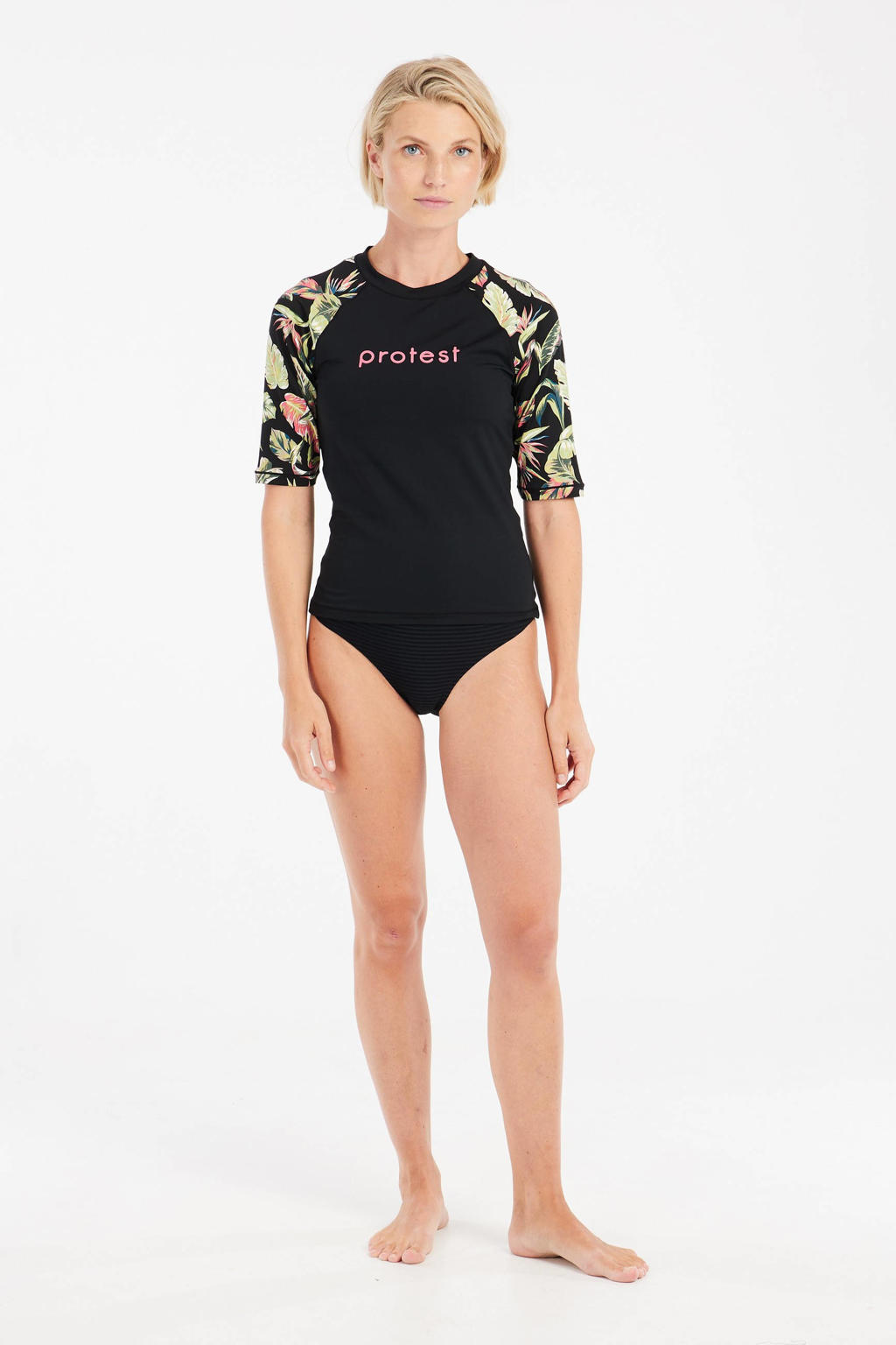Protest UV T-shirt PRTEDEN zwart