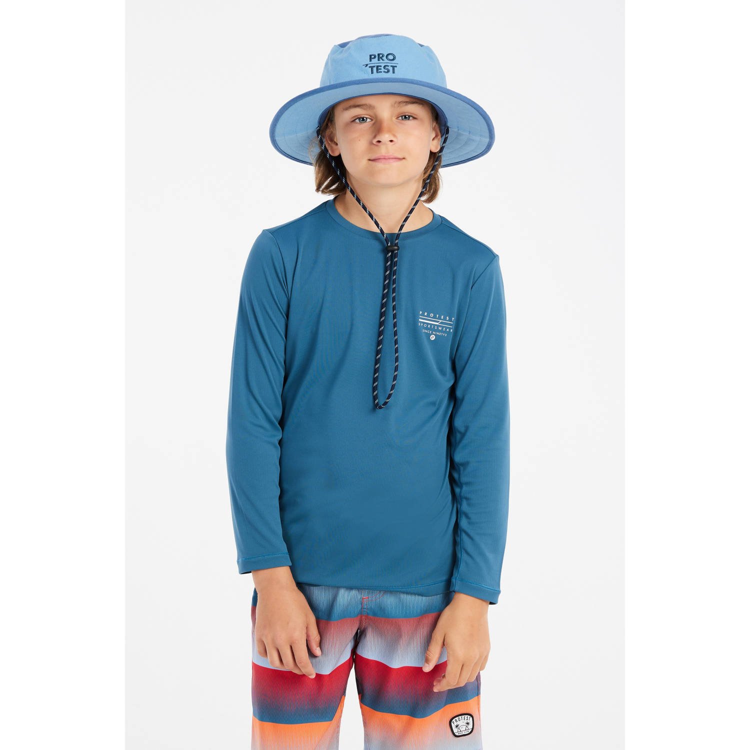 Protest UV T-shirt PRTRUDDY JR blauw