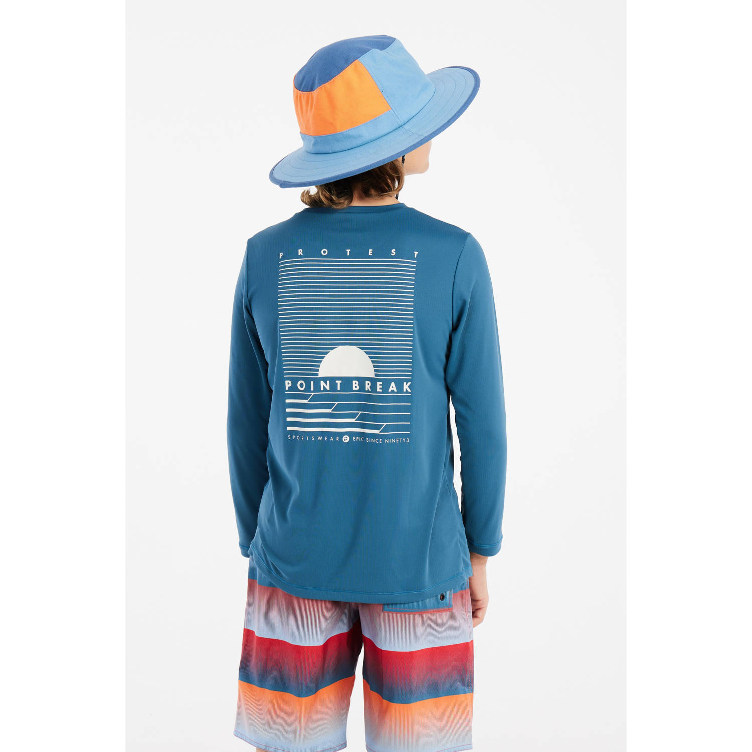 Protest UV T-shirt PRTRUDDY JR blauw