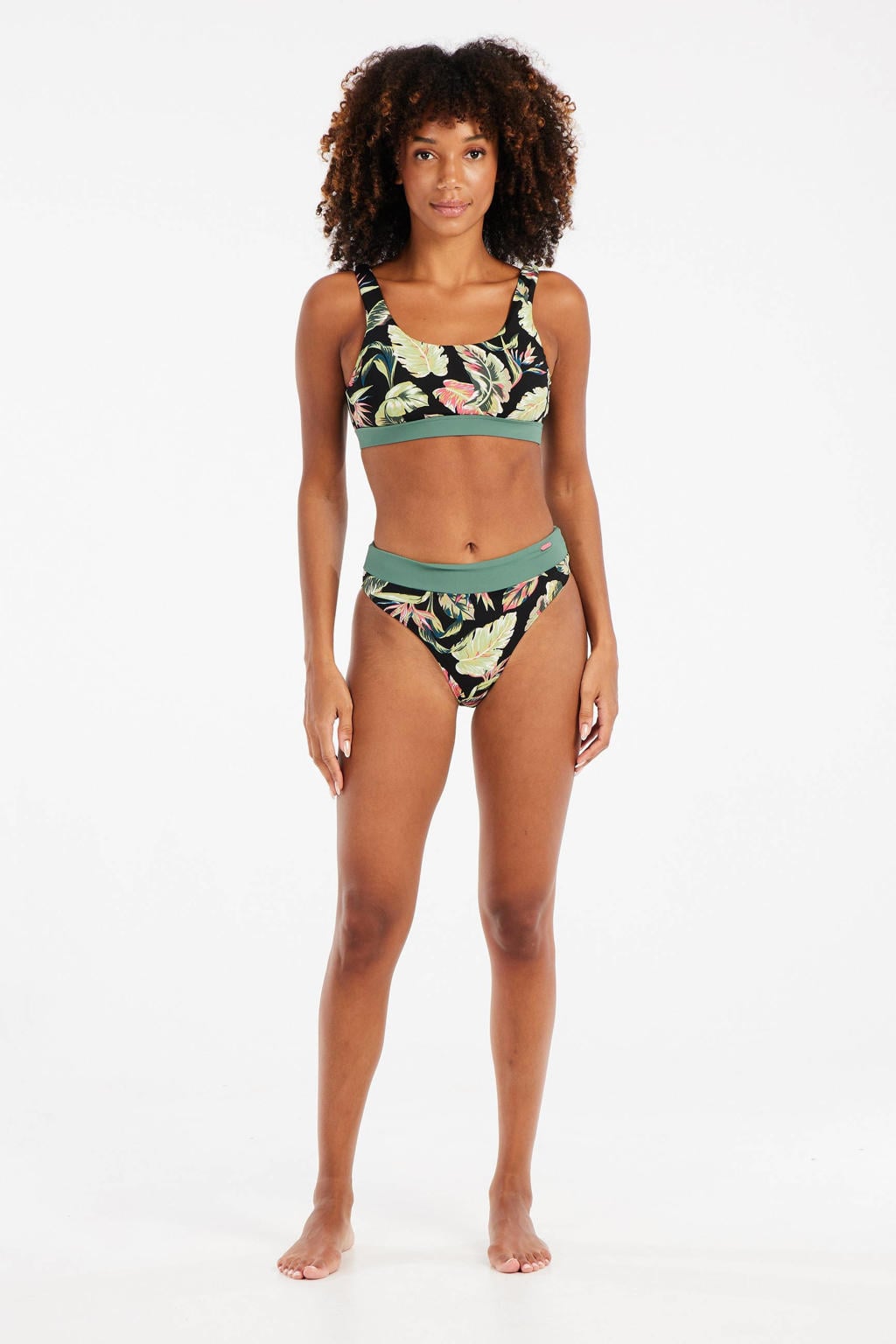 Protest voorgevormde crop bikini PRTBEAM zwart