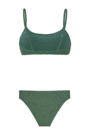 thumbnail: Protest voorgevormde crop bikini set PRTDICE groen