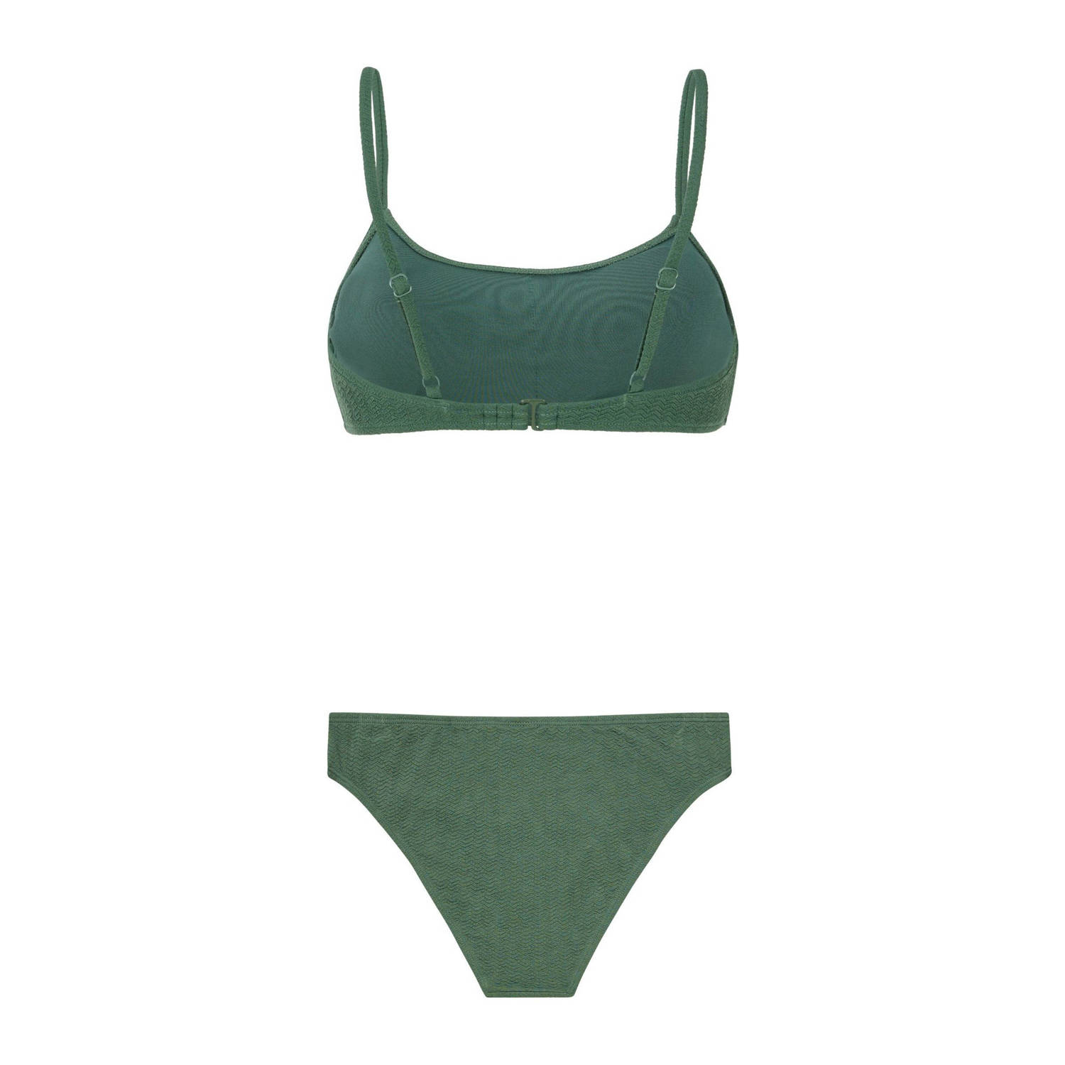 Protest voorgevormde crop bikini PRTDICE groen