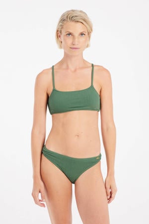 voorgevormde crop bikini PRTDICE groen