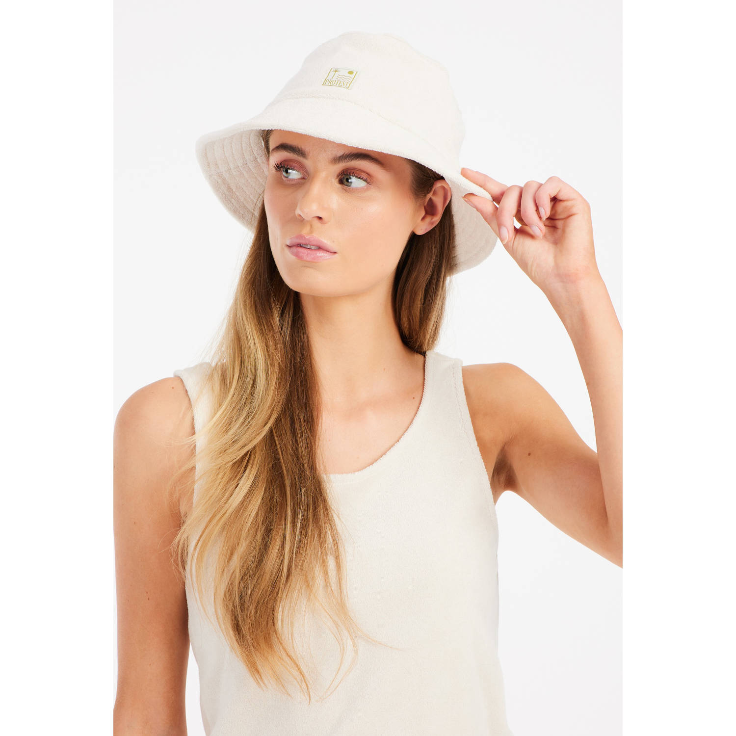 Protest bucket hat PRTHERBER wit