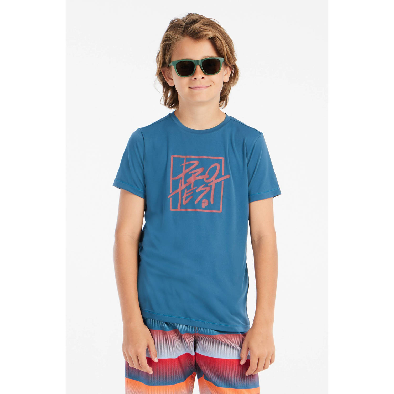 Protest UV T-shirt PRTROLF JR blauw