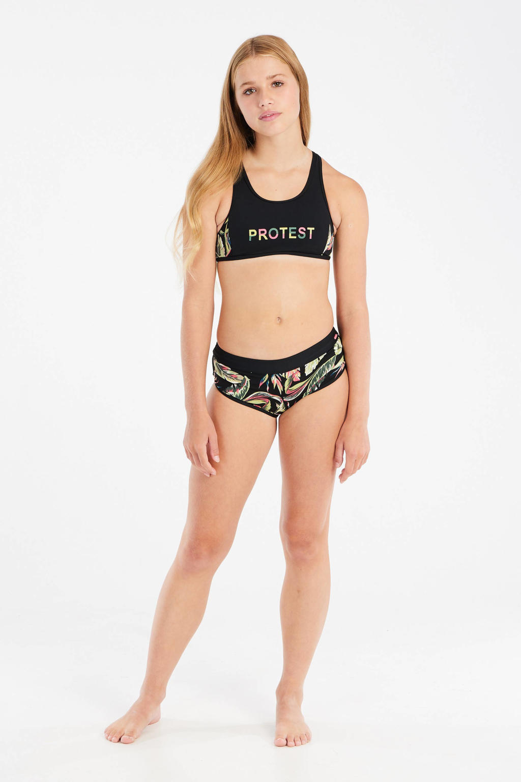 Protest crop bikini PRTFAVOUR JR zwart