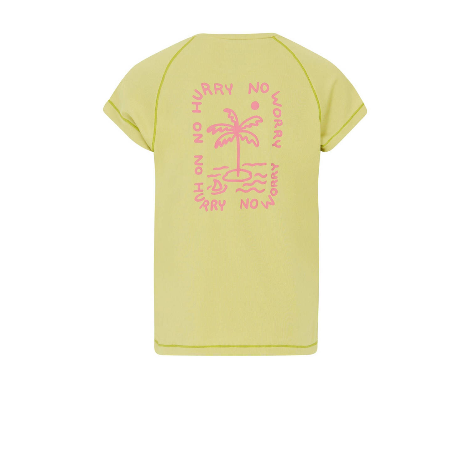 Protest UV T-shirt PRTFUNNY JR geel
