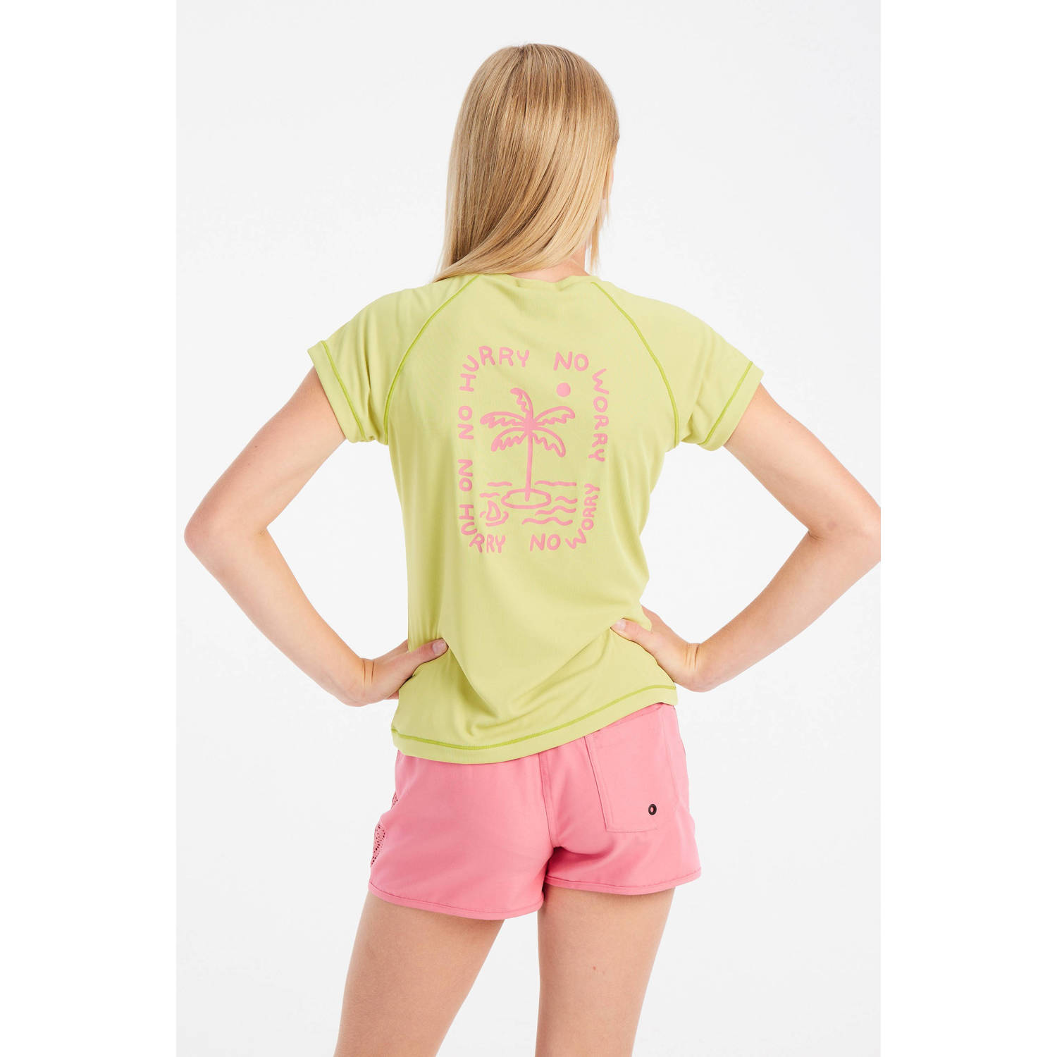 Protest UV T-shirt PRTFUNNY JR geel