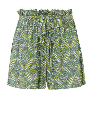 regular waist casual short groen