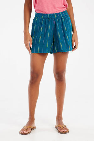 regular waist casual short petrol