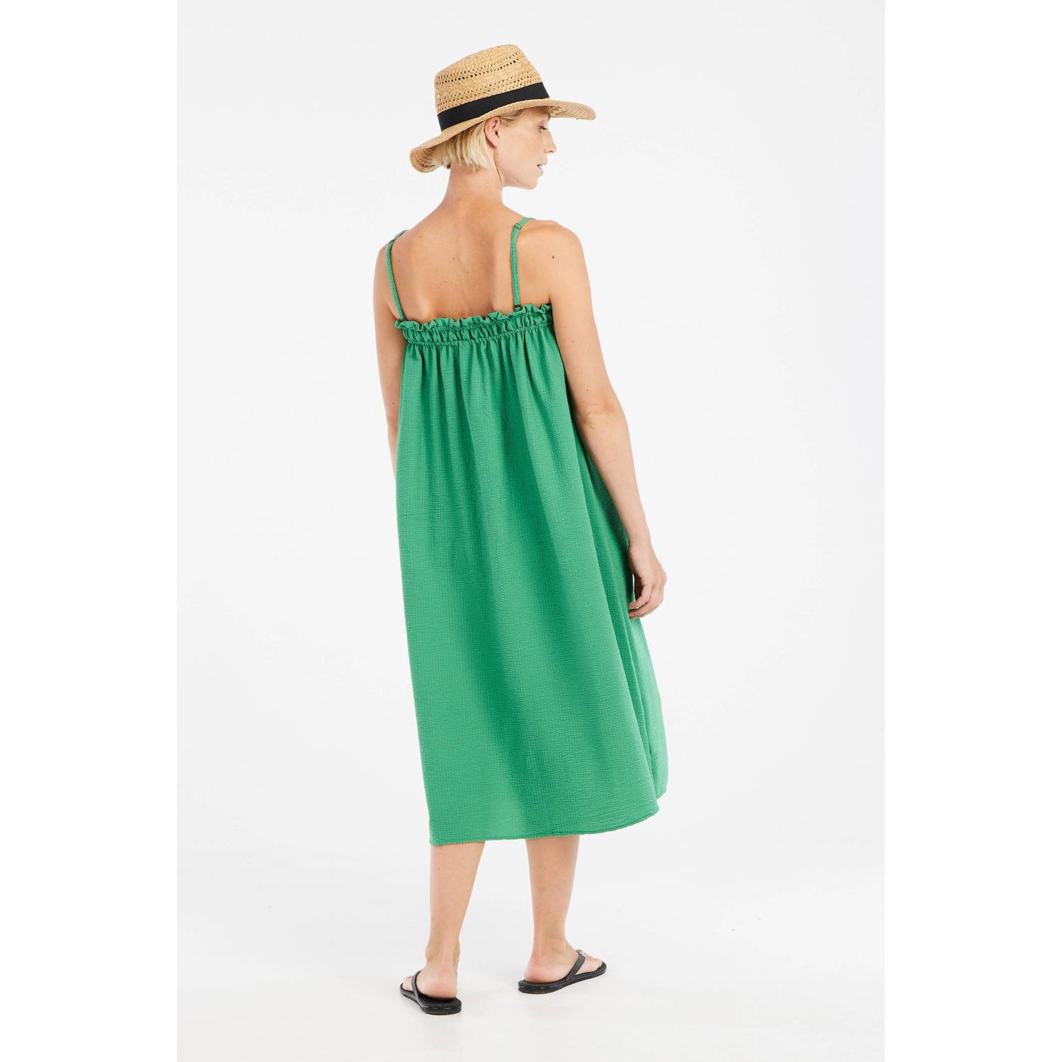 Protest midi jurk groen