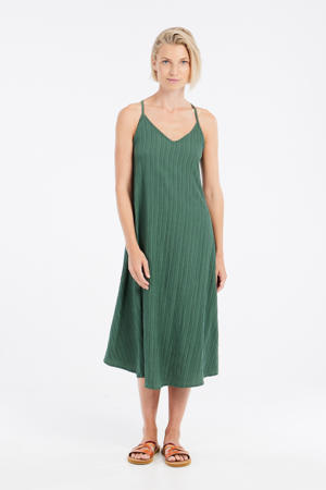 midi jurk olijfgroen