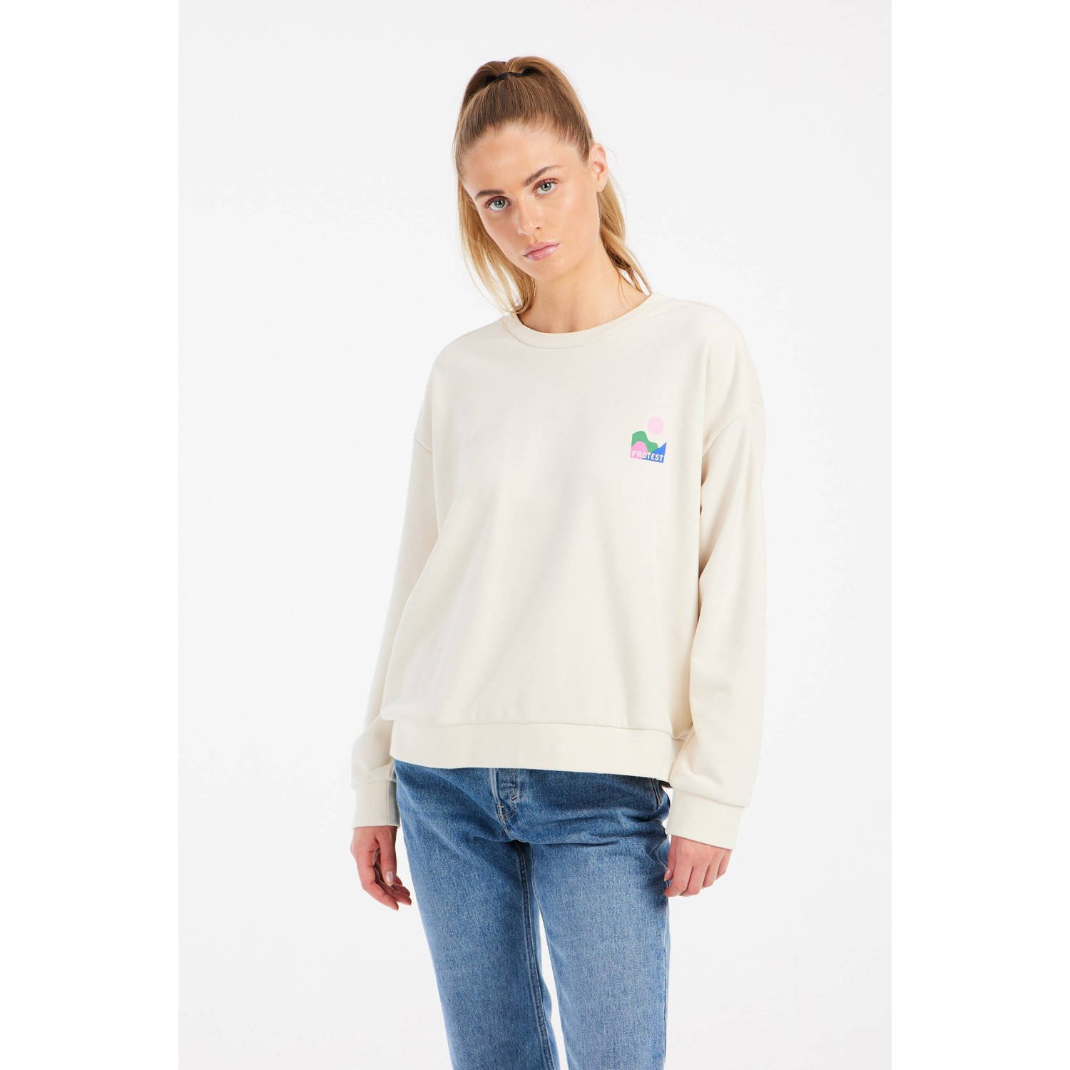 Protest sweater ecru