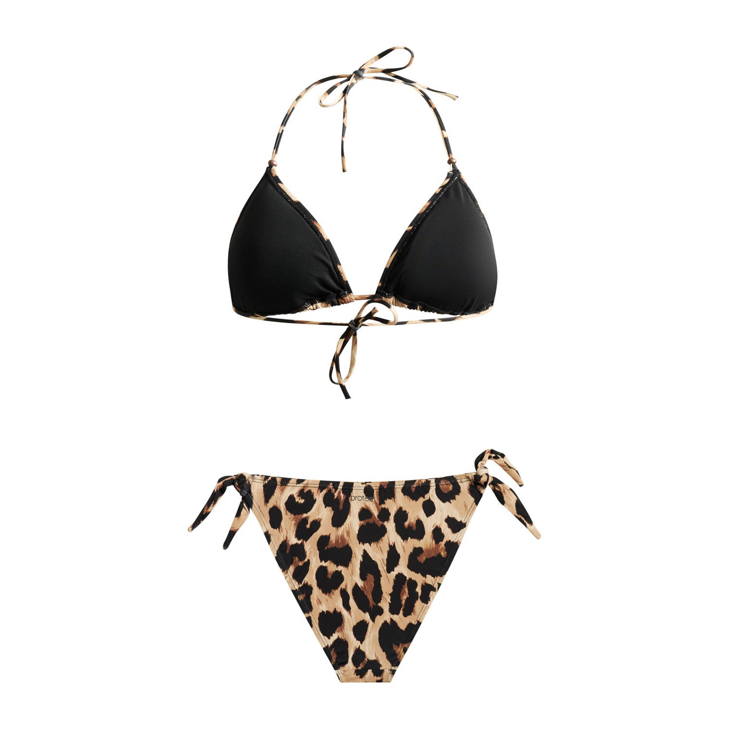 Protest voorgevormde triangel bikini PRTFOLTA beige zwart