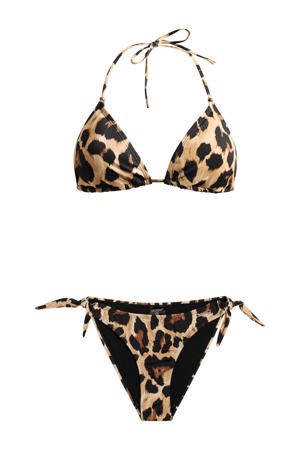 voorgevormde triangel bikini PRTFOLTA beige/zwart