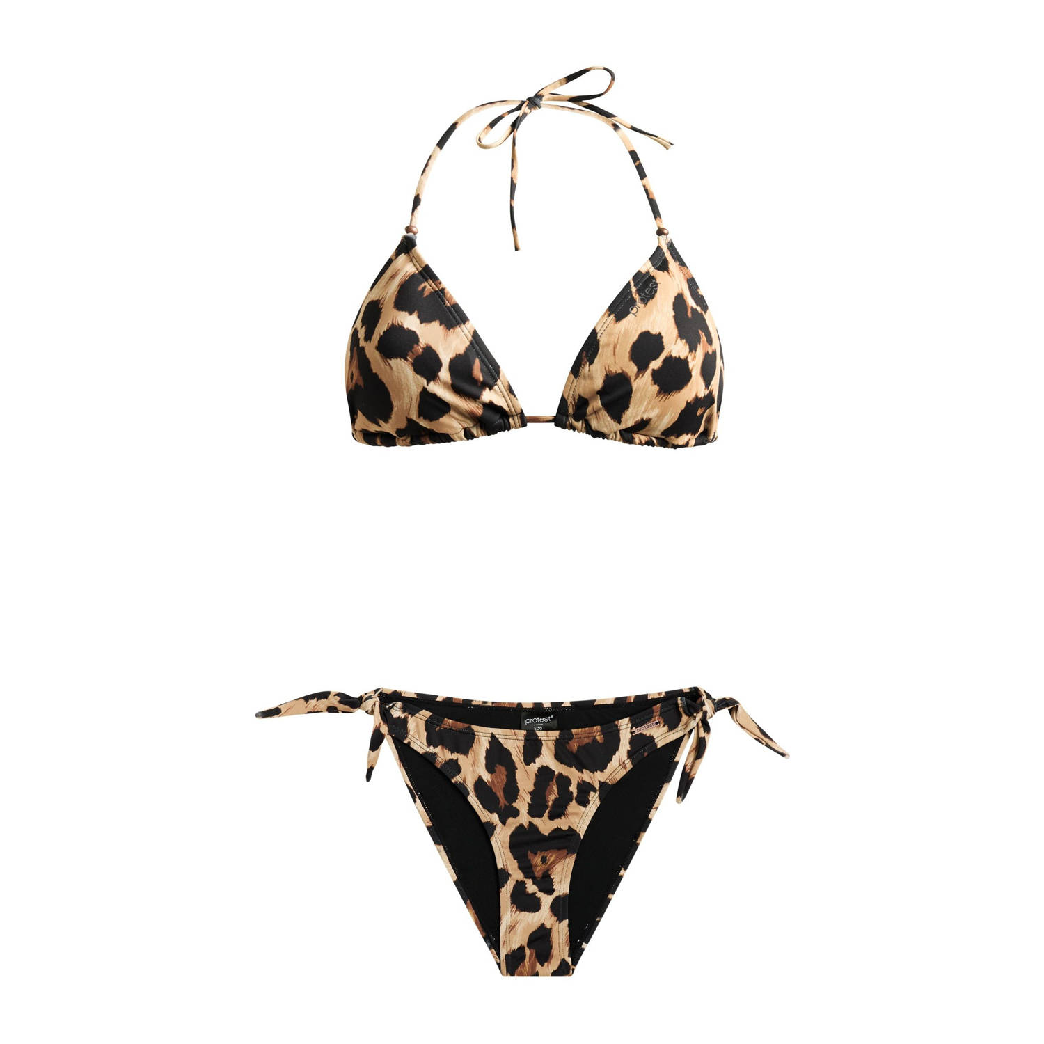 Protest voorgevormde triangel bikini PRTFOLTA beige zwart