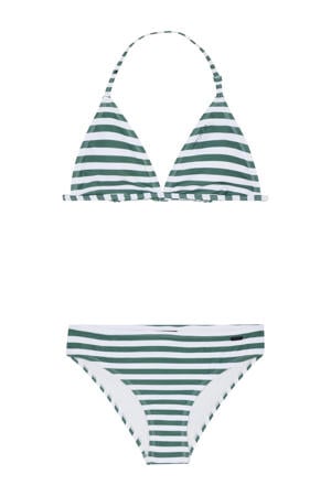 triangel bikini PRTMICKY JR groen/wit