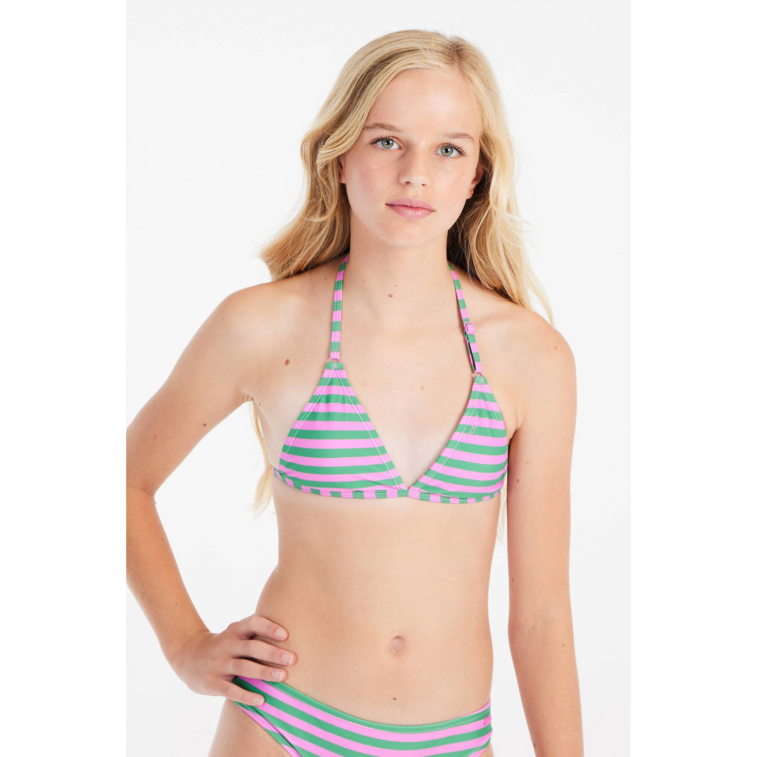 Protest triangel bikini PRTMICKY JR roze groen