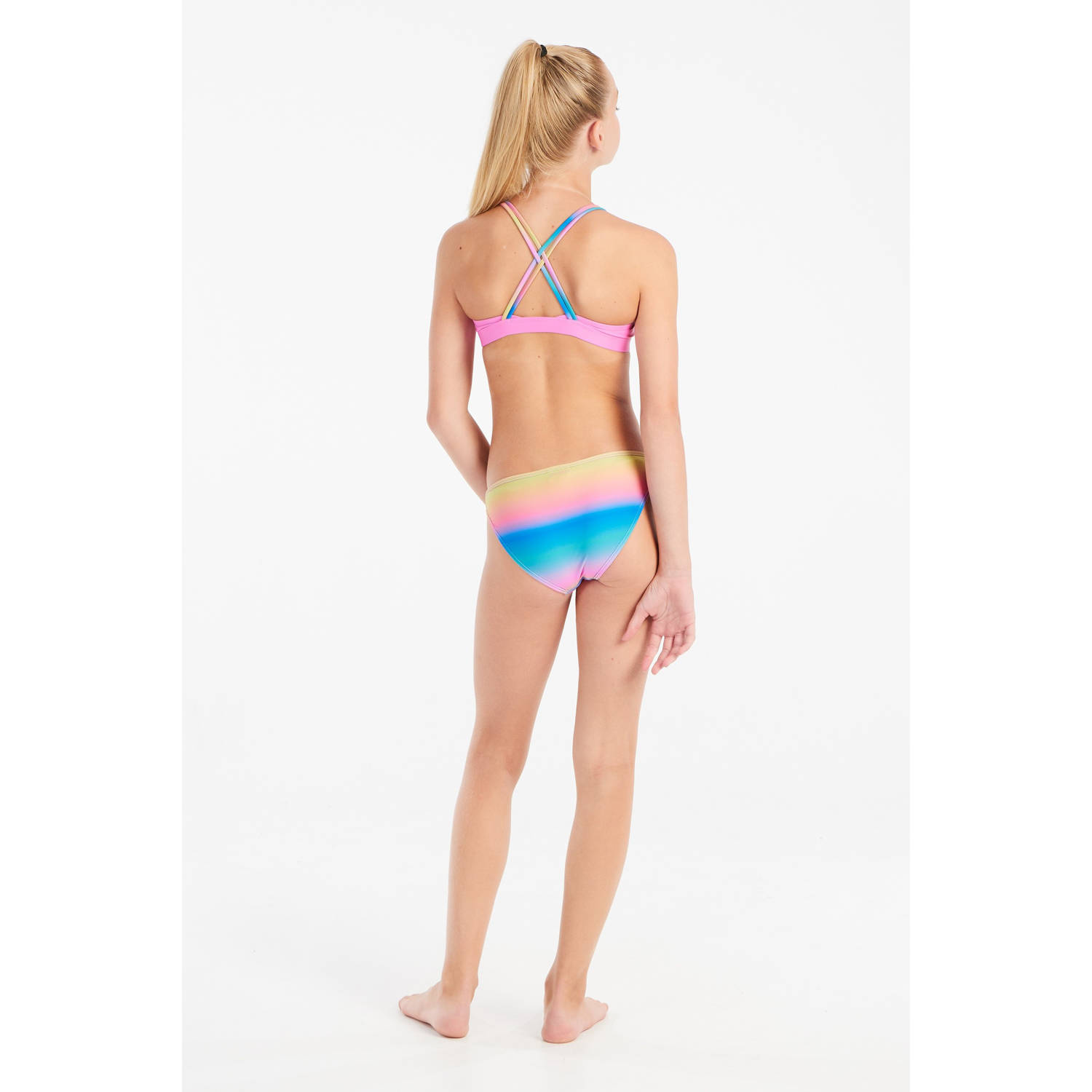 Protest triangel bikini PRTMONROE JR blauw roze geel