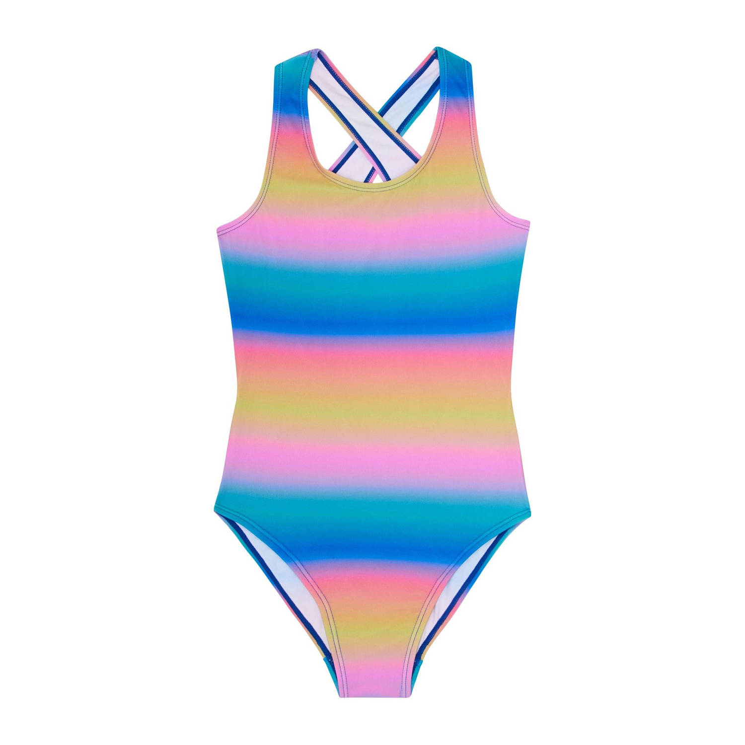Protest badpak PRTINES JR blauw roze geel