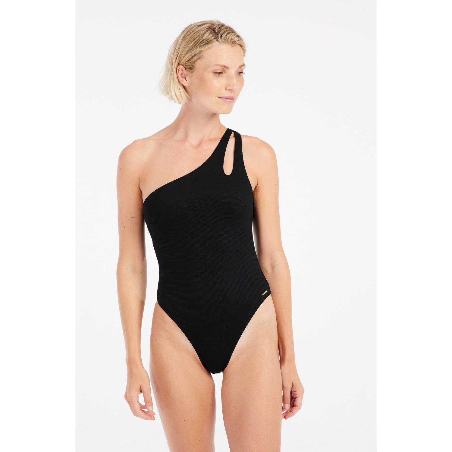 Protest one shoulder badpak PRTLACE zwart