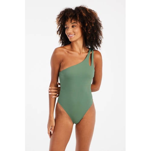 Protest one shoulder badpak PRTLACE groen afbeelding