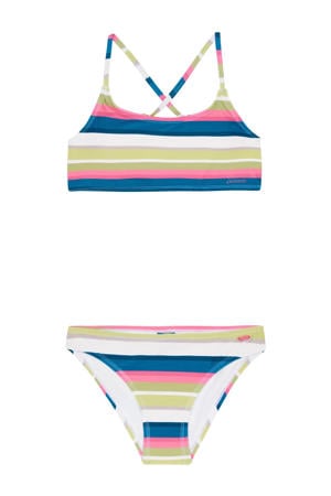 crop bikini PRTWIRL JR geel/blauw/wit