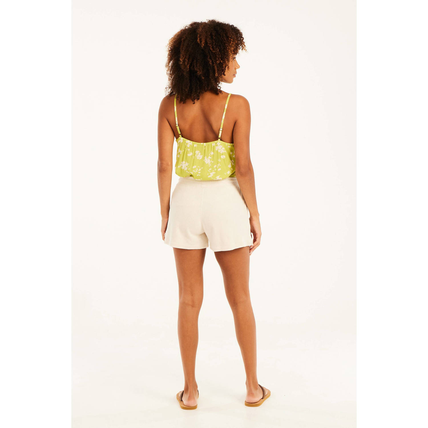 Protest relaxed regular waist casual short ecru