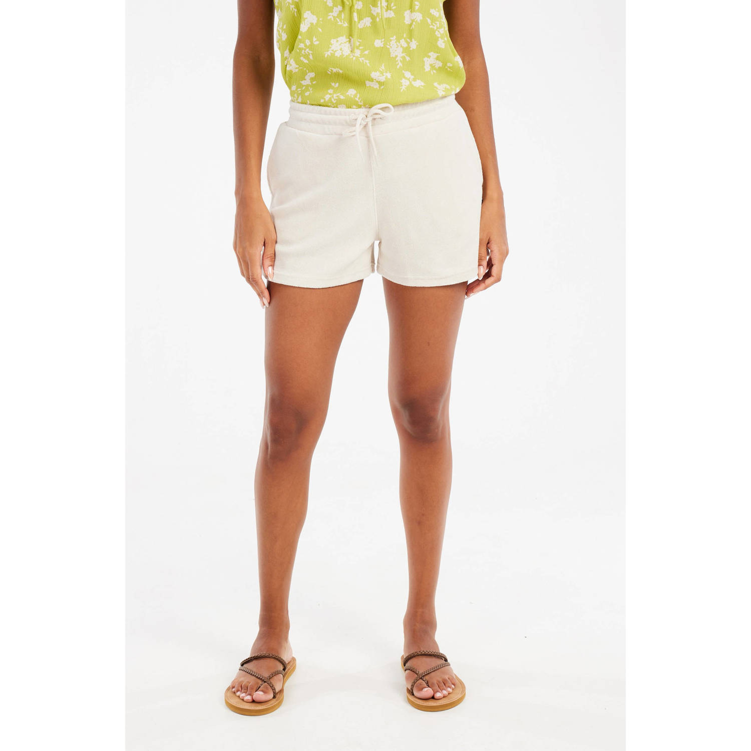 Protest relaxed regular waist casual short ecru