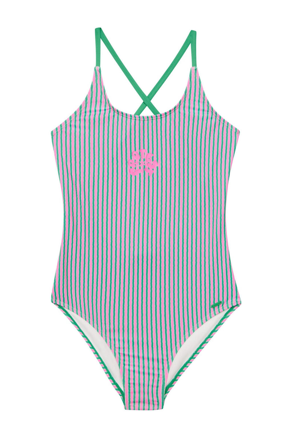 Protest badpak PRTSAVU JR roze/groen