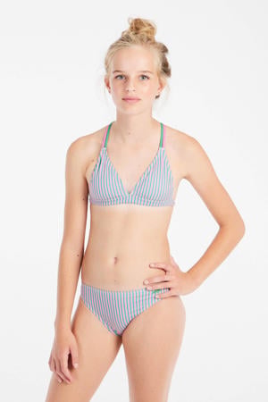 triangel bikini PRTTICA JR roze/groen