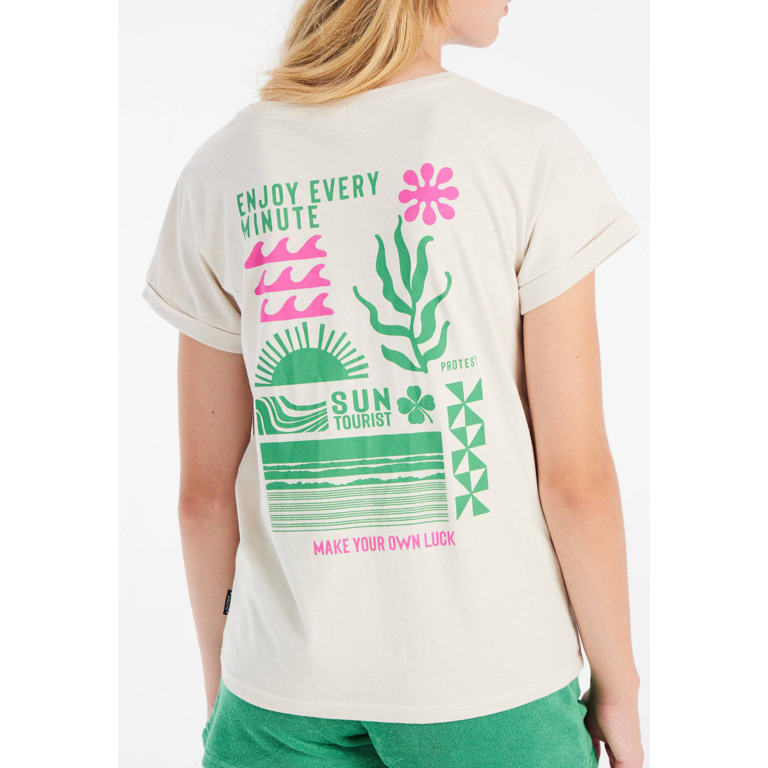 Protest T-shirt ecru