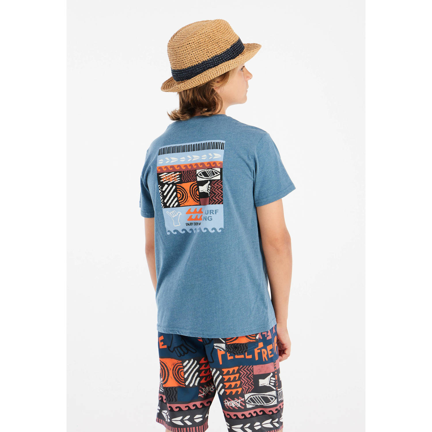 Protest T-shirt blauw