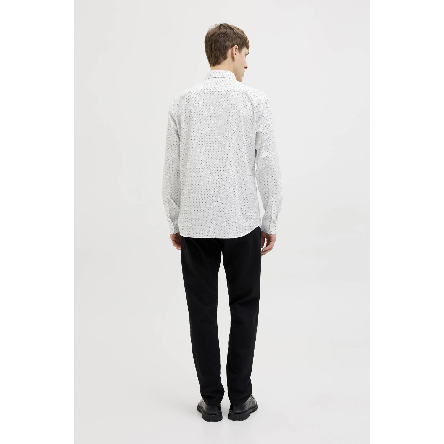JJ REBEL casual overhemd wit