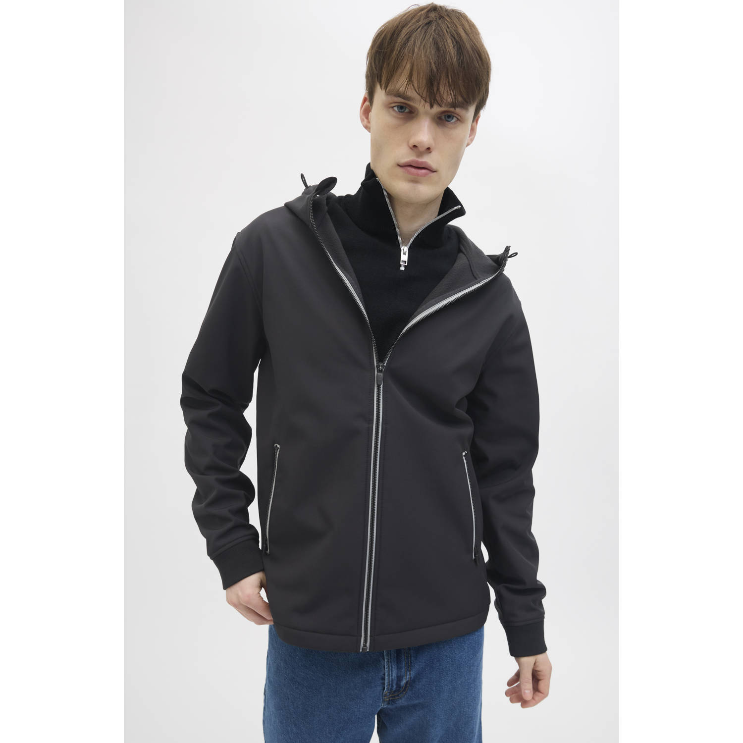 JJ REBEL softshell jas zwart
