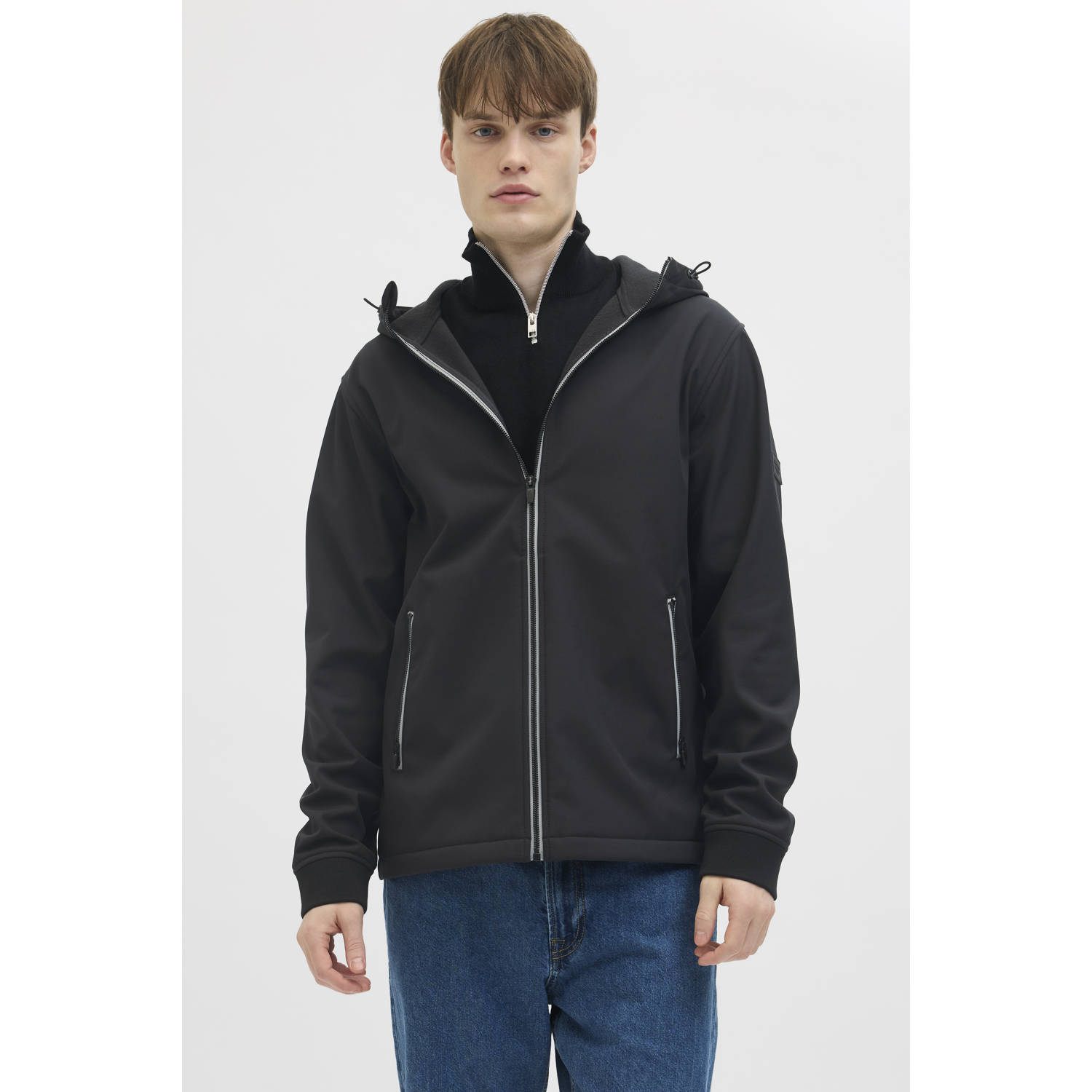 JJ REBEL softshell jas zwart