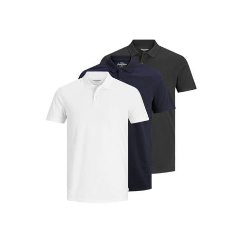 JACK & JONES ESSENTIALS slim polo JJEBASIC multi - (set van 3) afbeelding