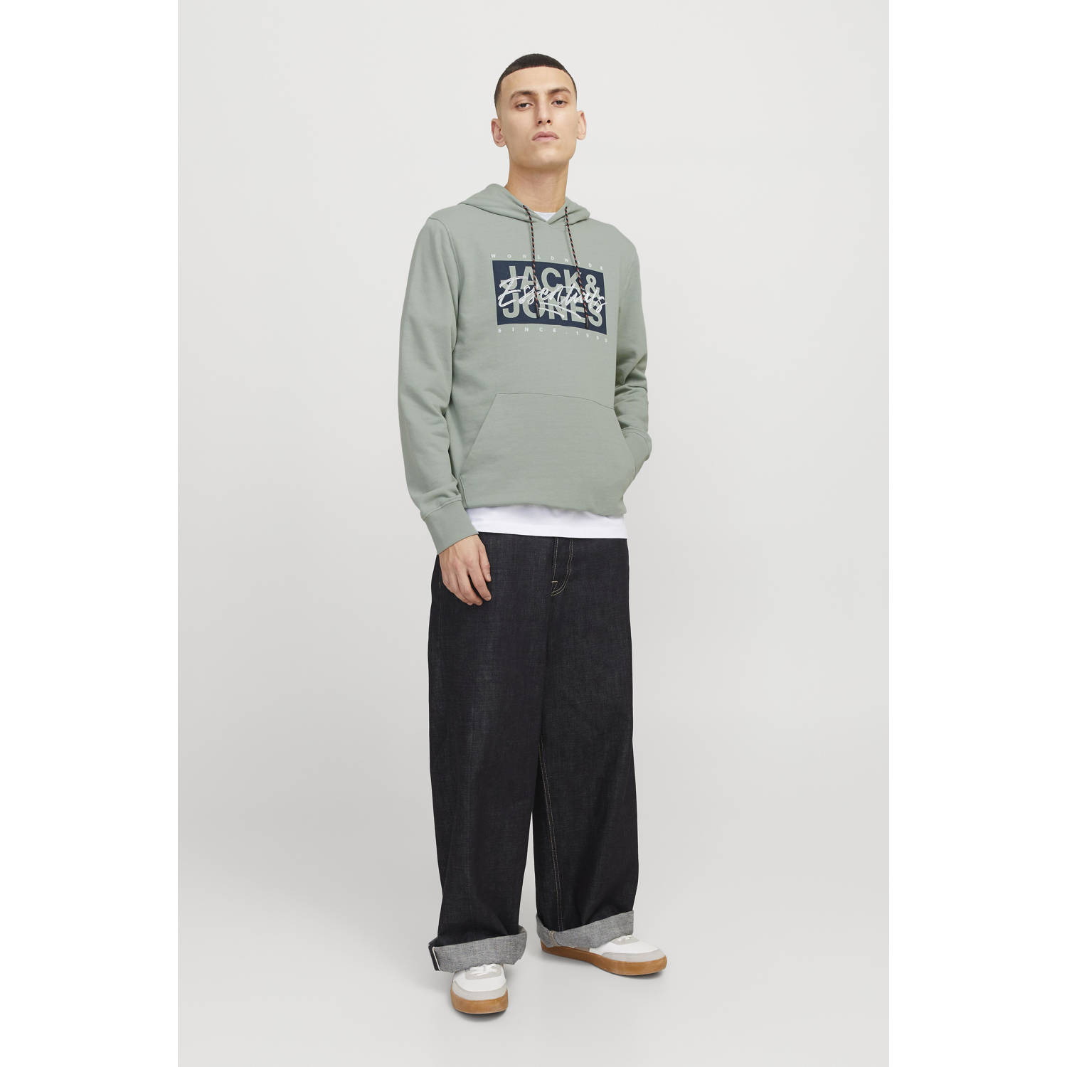 JACK & JONES hoodie groen