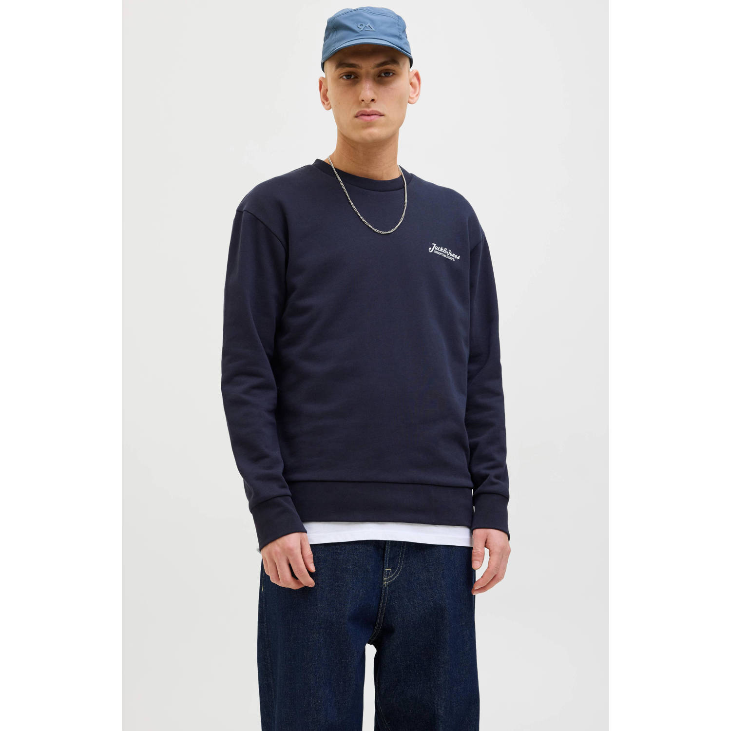 JACK & JONES sweater donkerblauw