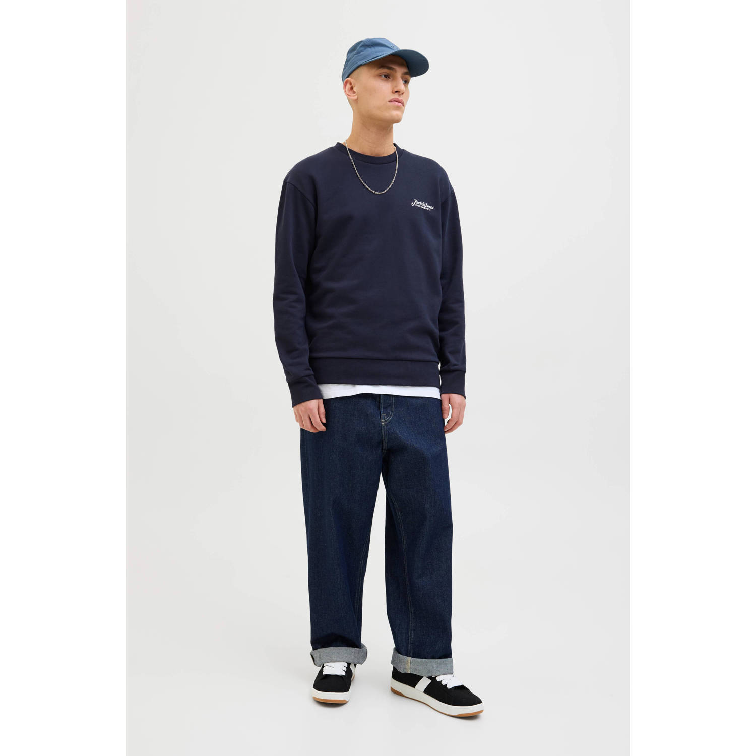 JACK & JONES sweater donkerblauw