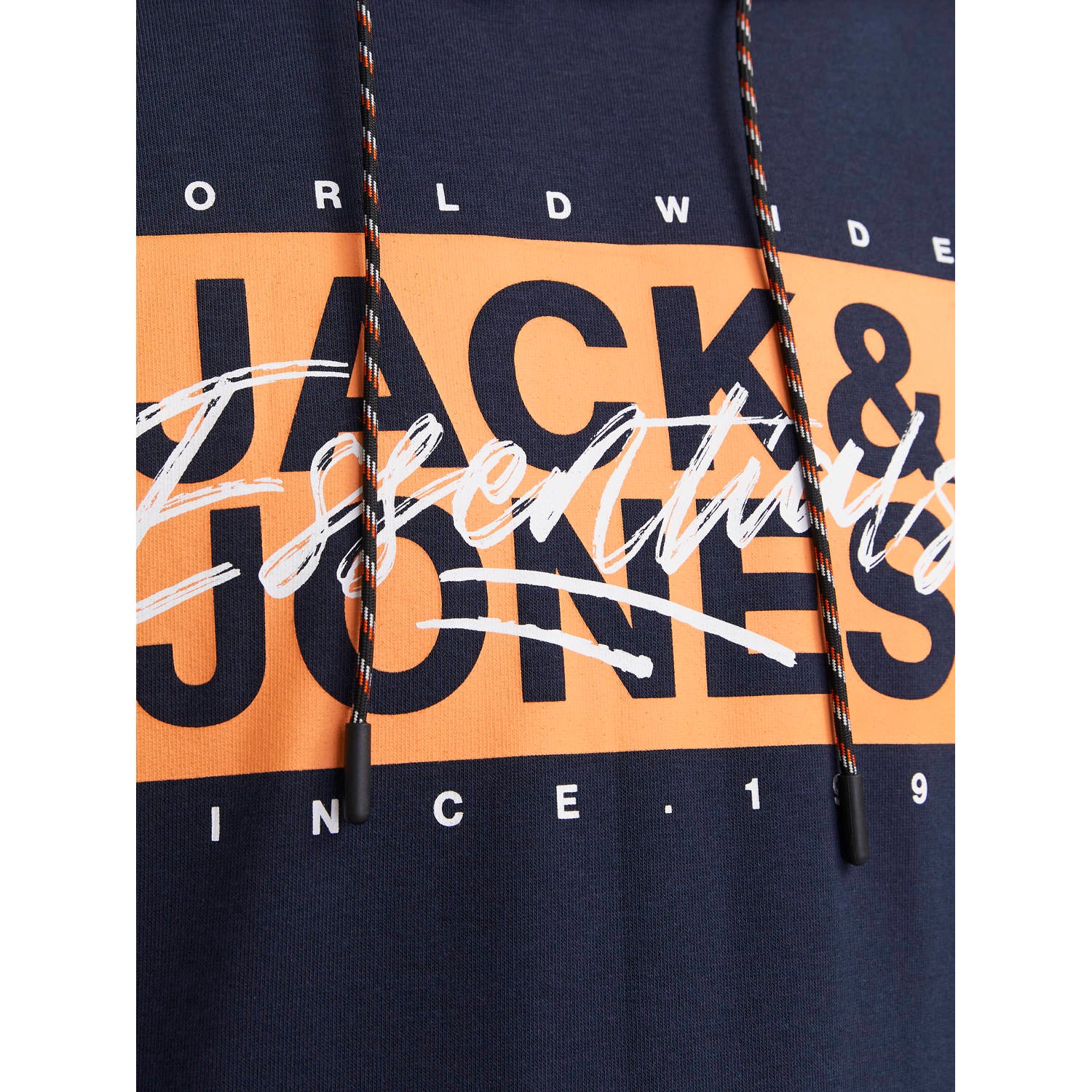 JACK & JONES hoodie donkerblauw